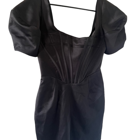 House of CB Niladi Corset Mini Black Dress - Picture 12 of 16